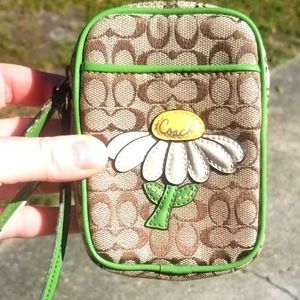 Coach cellphone wristlet